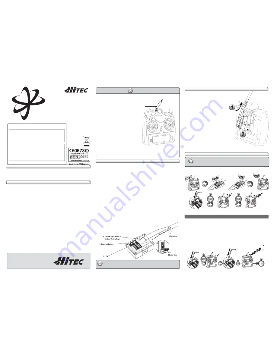 HITEC SPECTRA 2.4J Скачать руководство пользователя страница 1