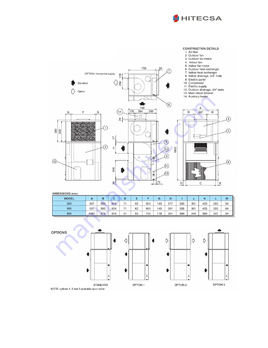 Hitecsa ACVA STD 1001 Скачать руководство пользователя страница 14