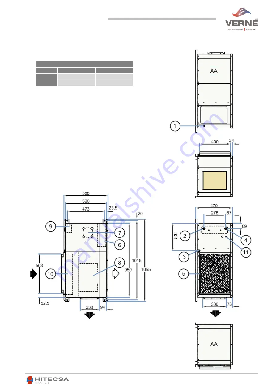 Hitecsa Verne WPHA HE 091 Installation, Operation And Maintenance Manual Download Page 17