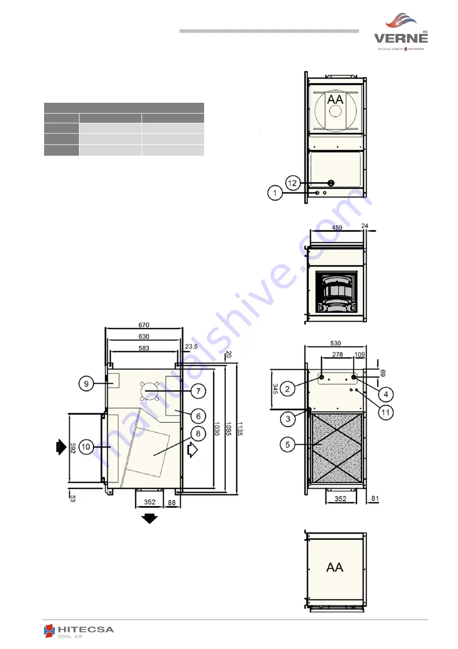 Hitecsa Verne WPHA HE 091 Installation, Operation And Maintenance Manual Download Page 18