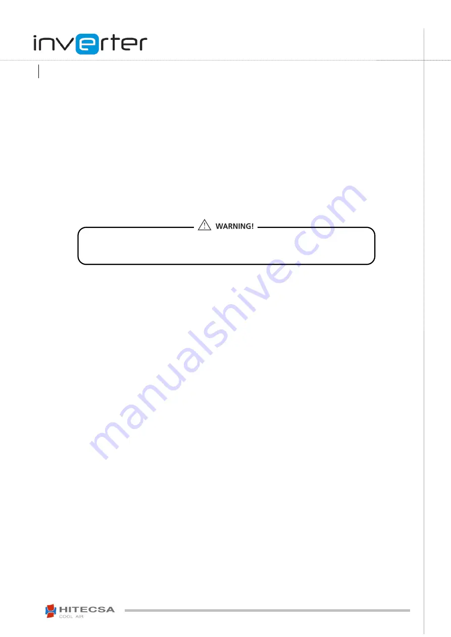 HITESCA CCHIA/CCHIBA 301 Nstallation, Operation And Maintenance Manual Download Page 5