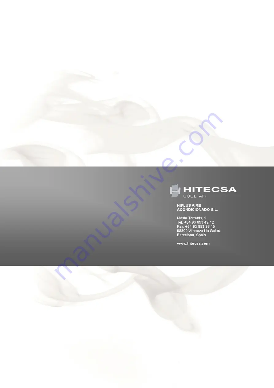 HITESCA CCHIA/CCHIBA 301 Nstallation, Operation And Maintenance Manual Download Page 22