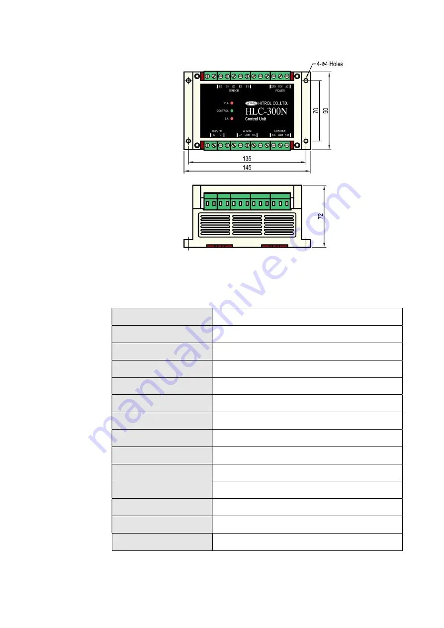 HITROL HLC-300N Скачать руководство пользователя страница 4