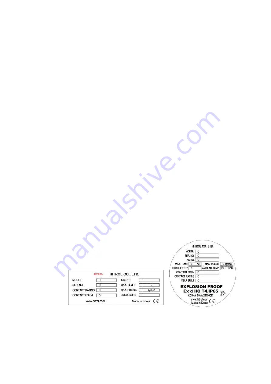 HITROL HM-30 Series Instruction Manual Download Page 16