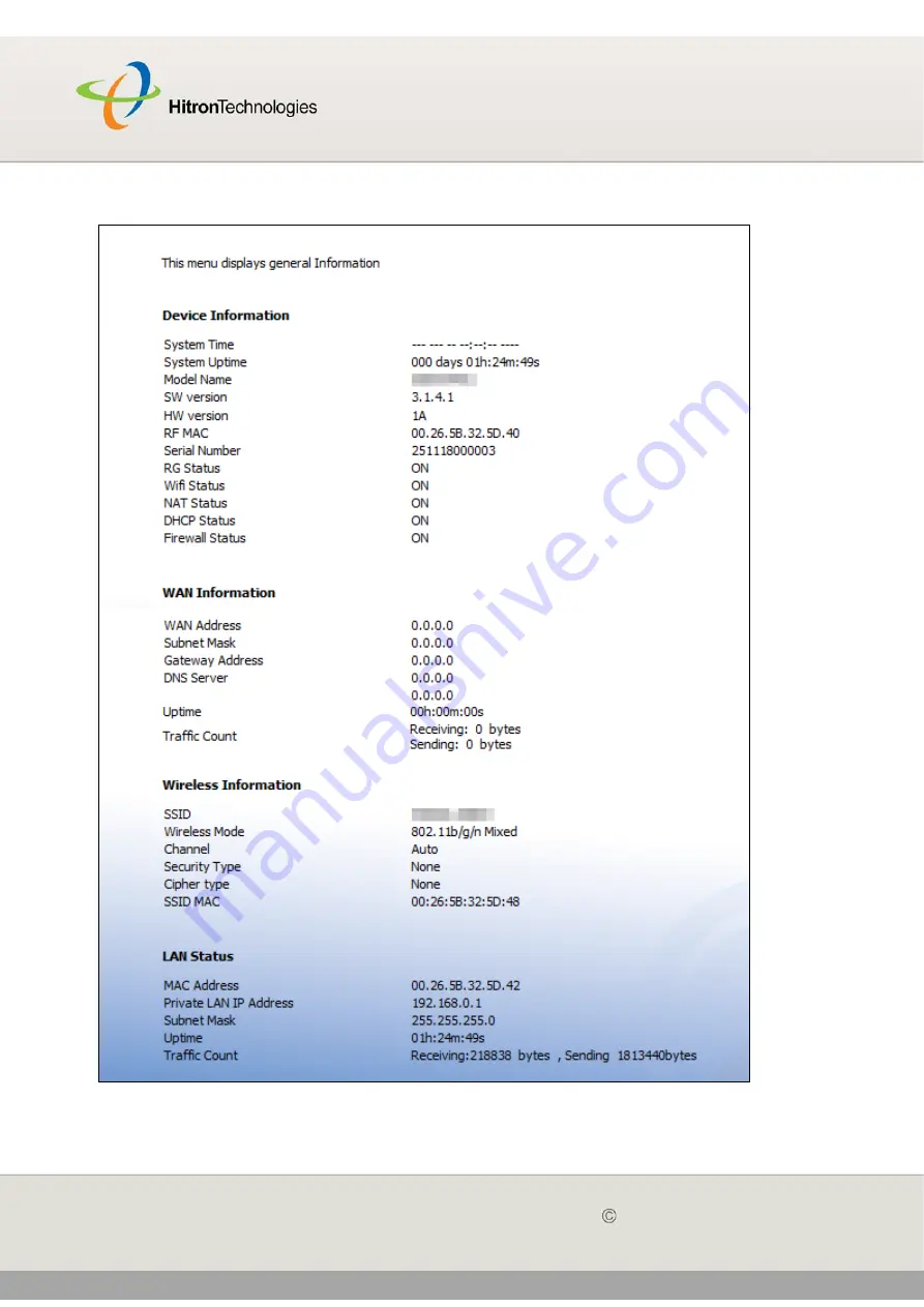 Hitron CGN01A User Manual Download Page 34