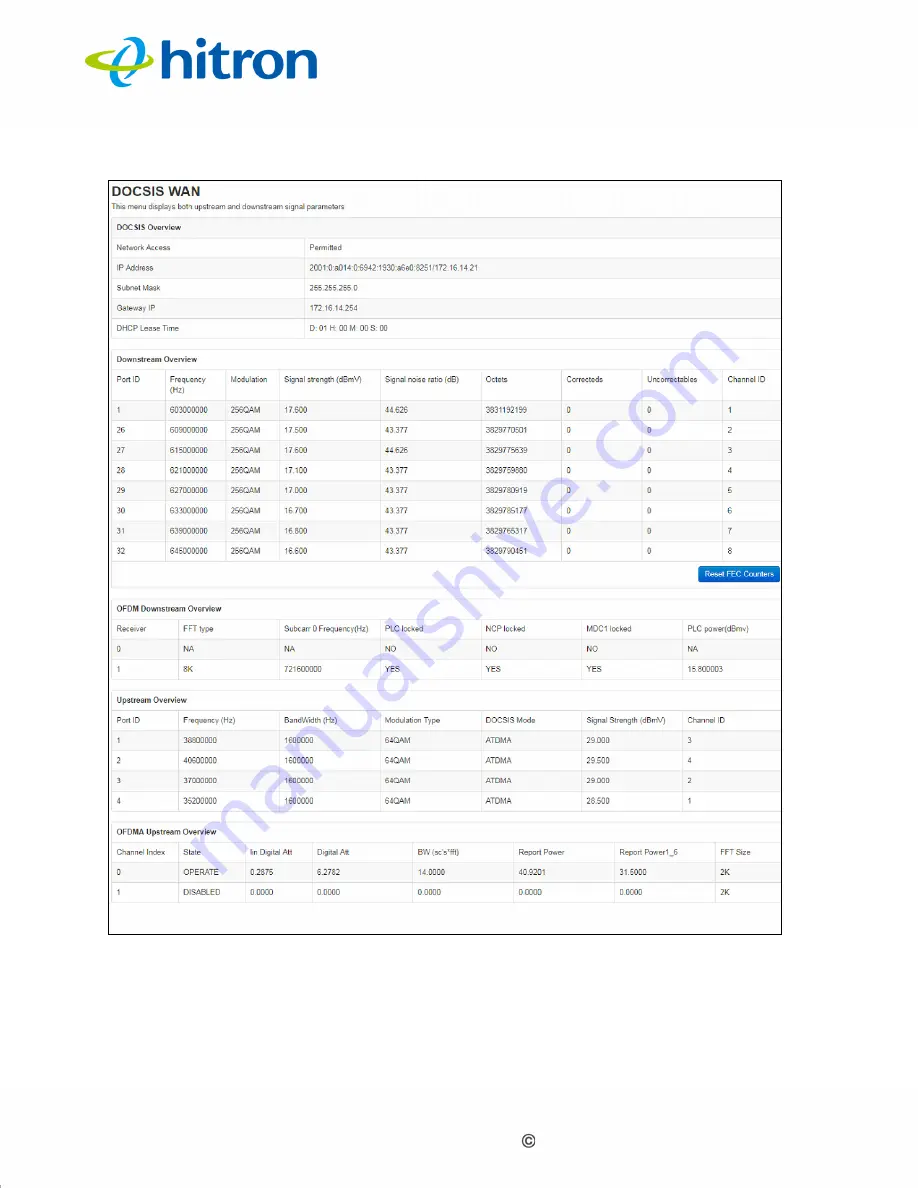 Hitron E31N2V1 User Manual Download Page 29