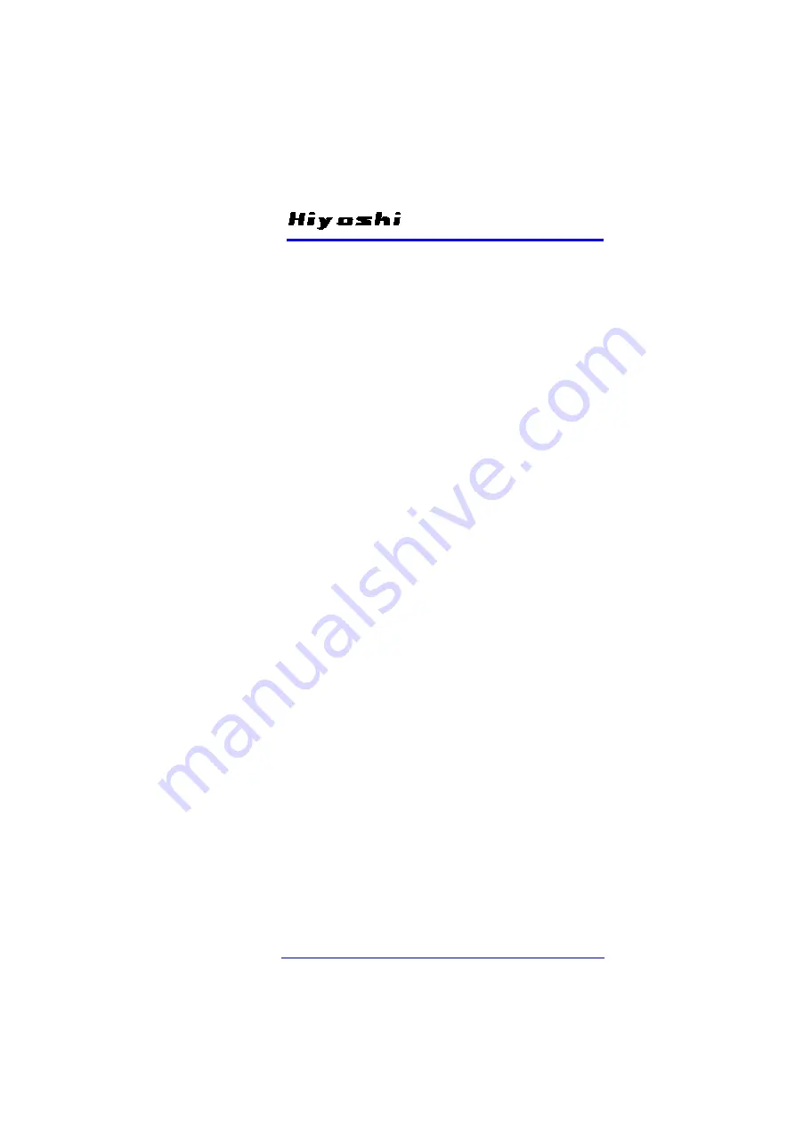 Hiyoshi DP90-BN1 User Manual Download Page 7