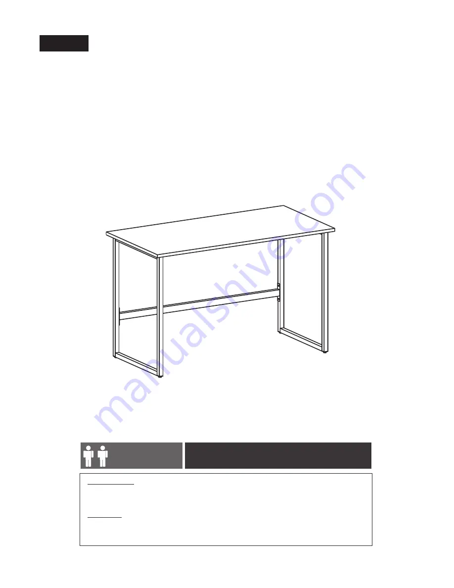 HJH office 674220 Assembly Instruction Download Page 1