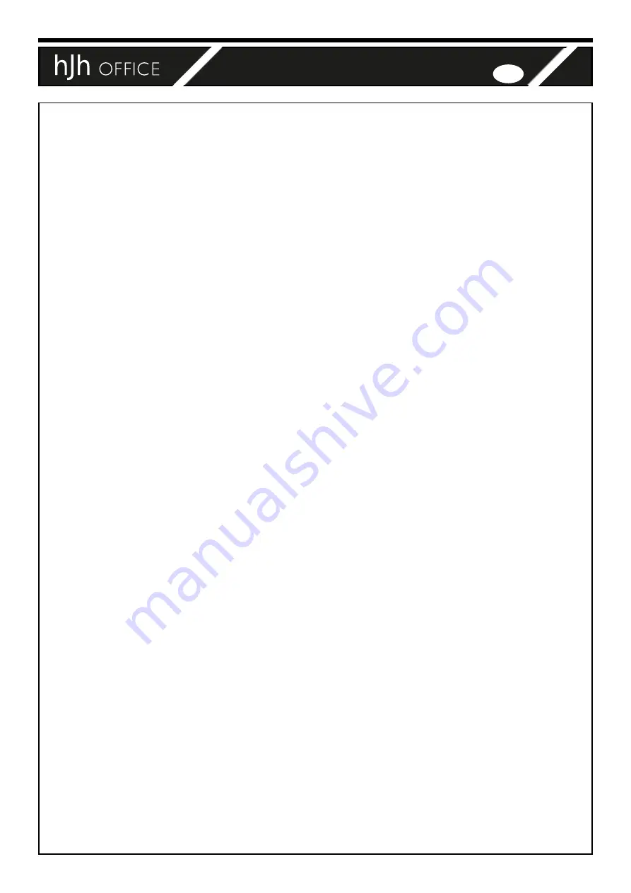 HJH office 802000 Manual Download Page 5