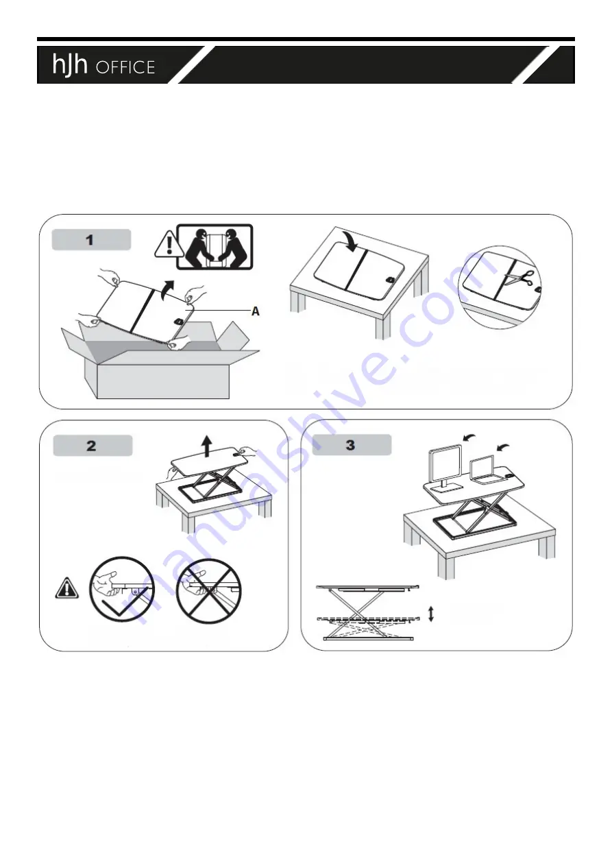 HJH office 802100 Скачать руководство пользователя страница 2