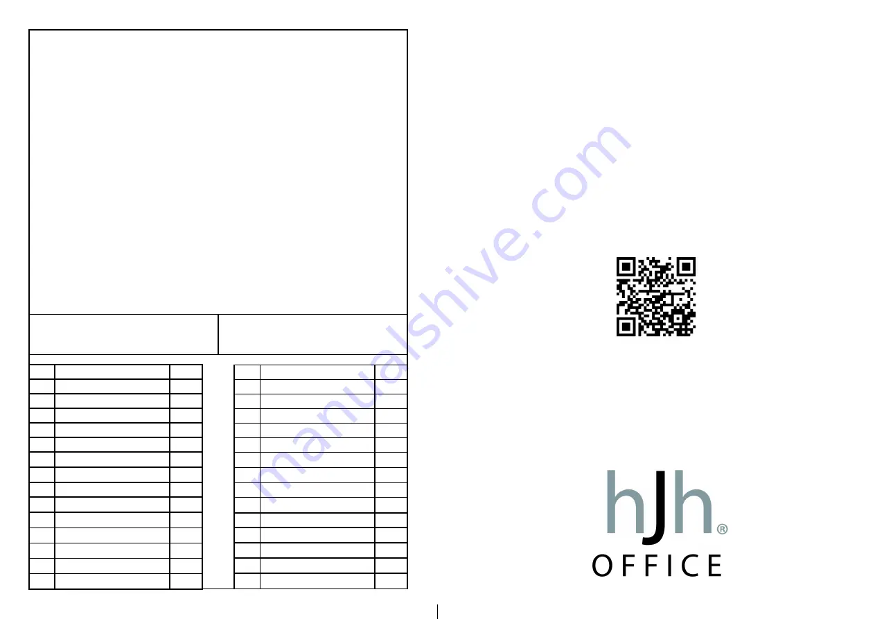 HJH office CARLOW Assembly Instructions Download Page 1