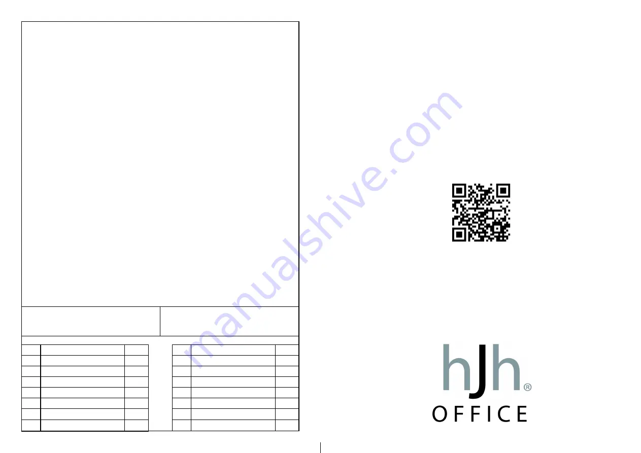 HJH office KIDDY SQUARE Assembly Instructions Download Page 1