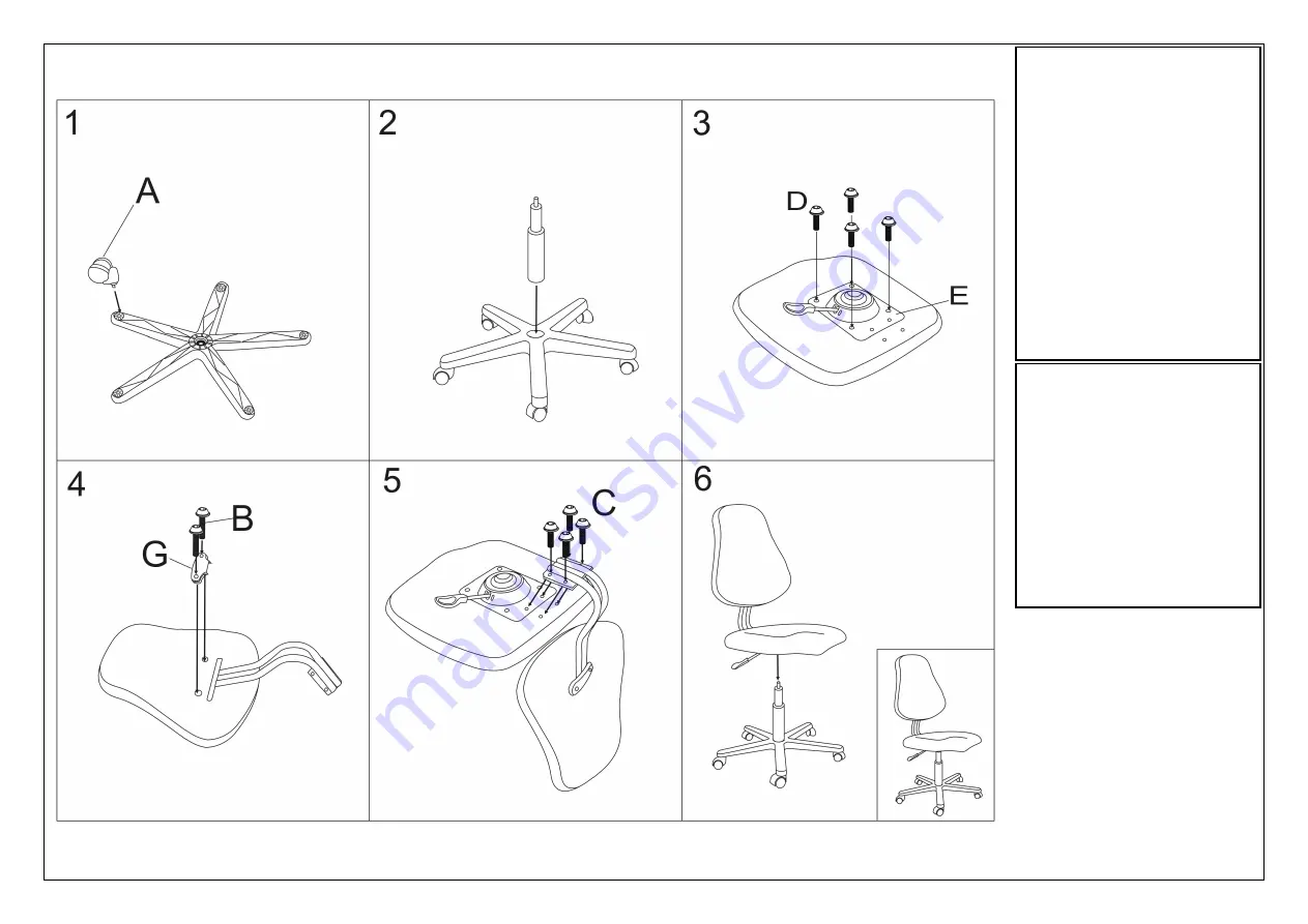 HJH office KIDDY SQUARE Assembly Instructions Download Page 2