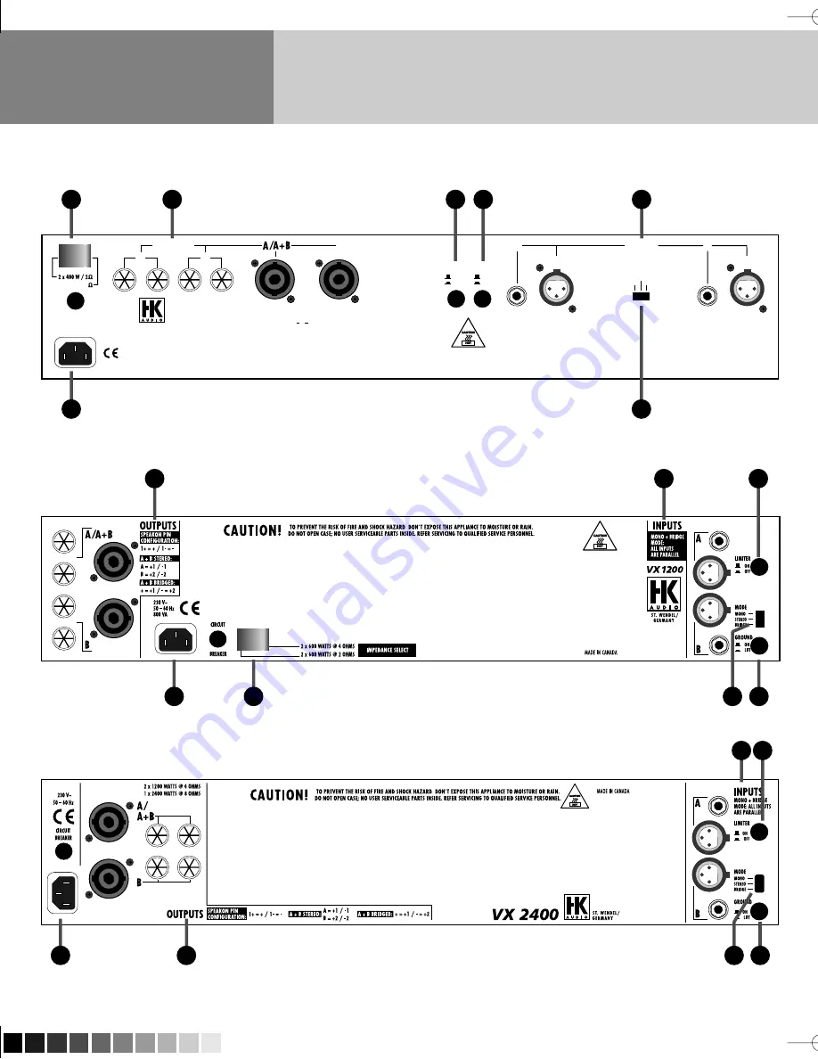 HK Audio VX SERIES Скачать руководство пользователя страница 12