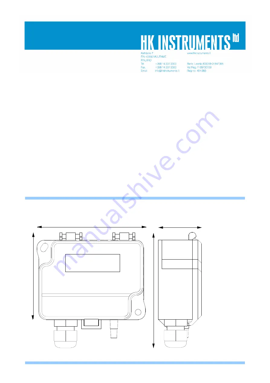 HK Instruments DPT100 Manual Download Page 3