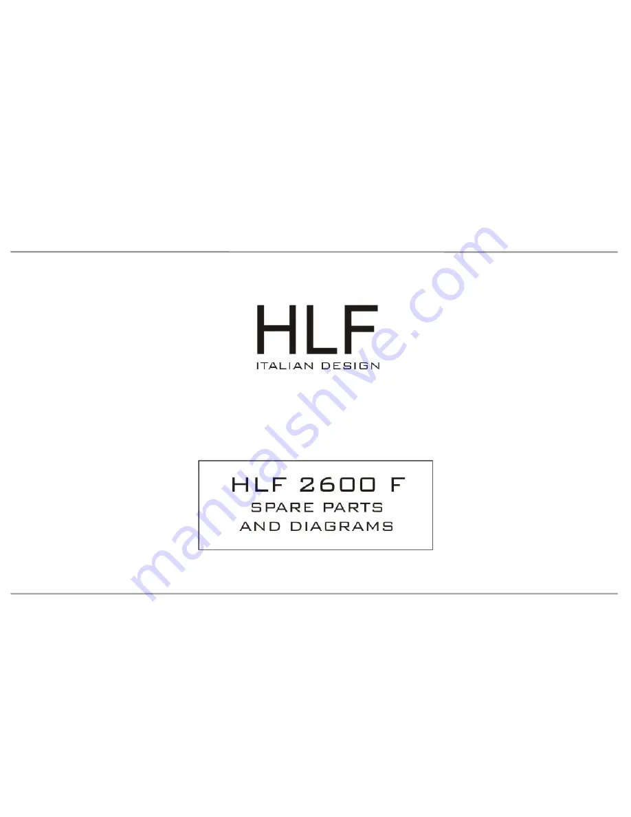 HLF 2600 F Service Manual Download Page 138