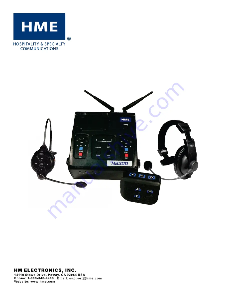 HME DX300 EU Operating Instructions Manual Download Page 1