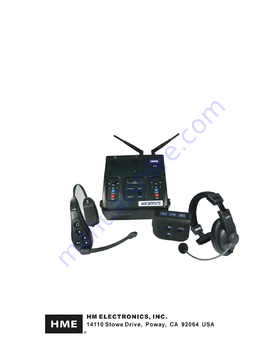 HME DX300ES Operating Instructions Manual Download Page 1