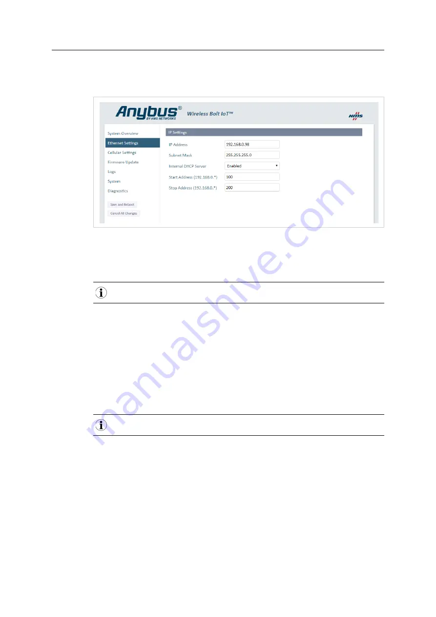 HMS Networks Anybus Wireless Bolt IoT AWB1000 User Manual Download Page 19