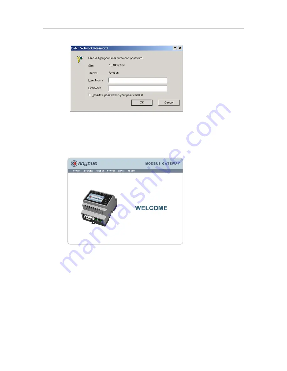 HMS Anybus Modbus-TCP/RTU Gateway Скачать руководство пользователя страница 13