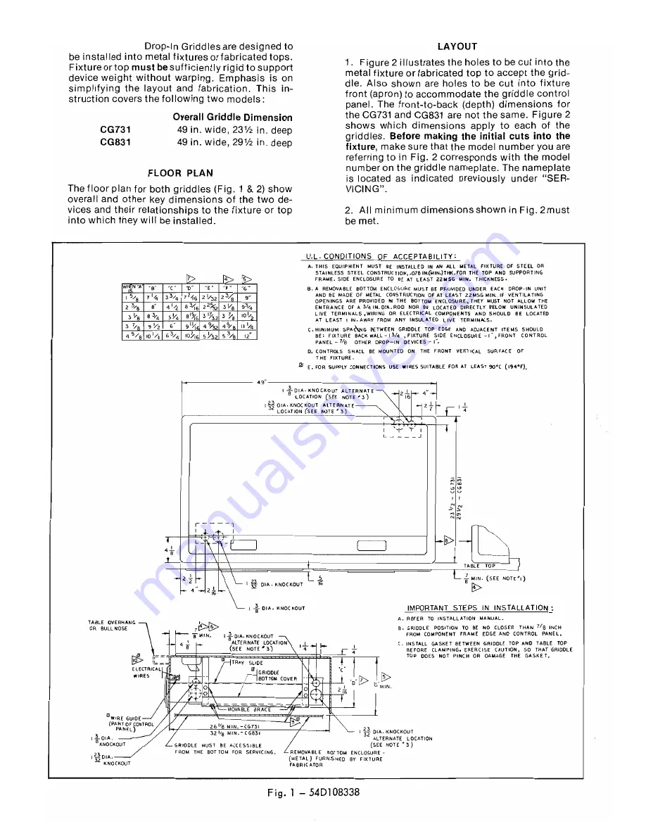 Hobart CG731 Owner'S Information Download Page 2