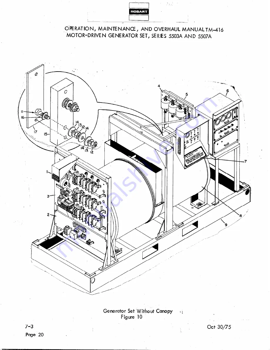 Hobart TM416 Operation And Maintenance Instruction Manual Download Page 230