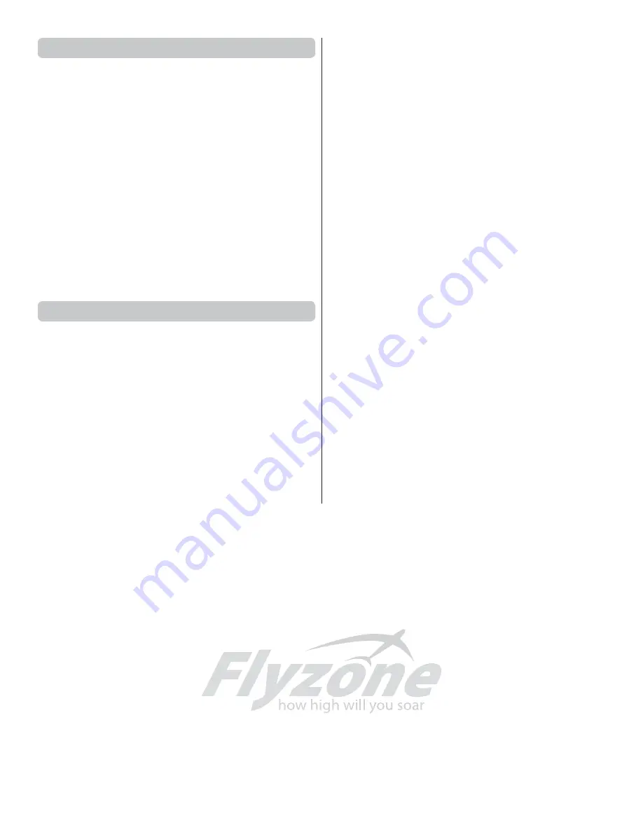 Hobbico Flyzone Sensei FS Instruction Manual Download Page 20