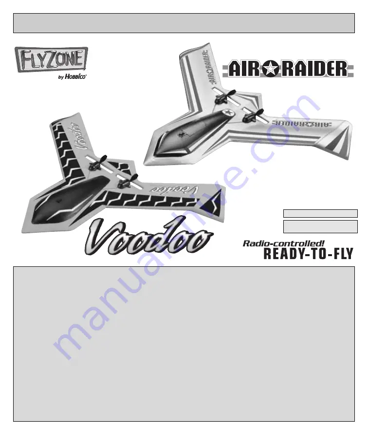 Hobbico FLYZONE Voodoo AIR RAIDER Quick Start Manual Download Page 1