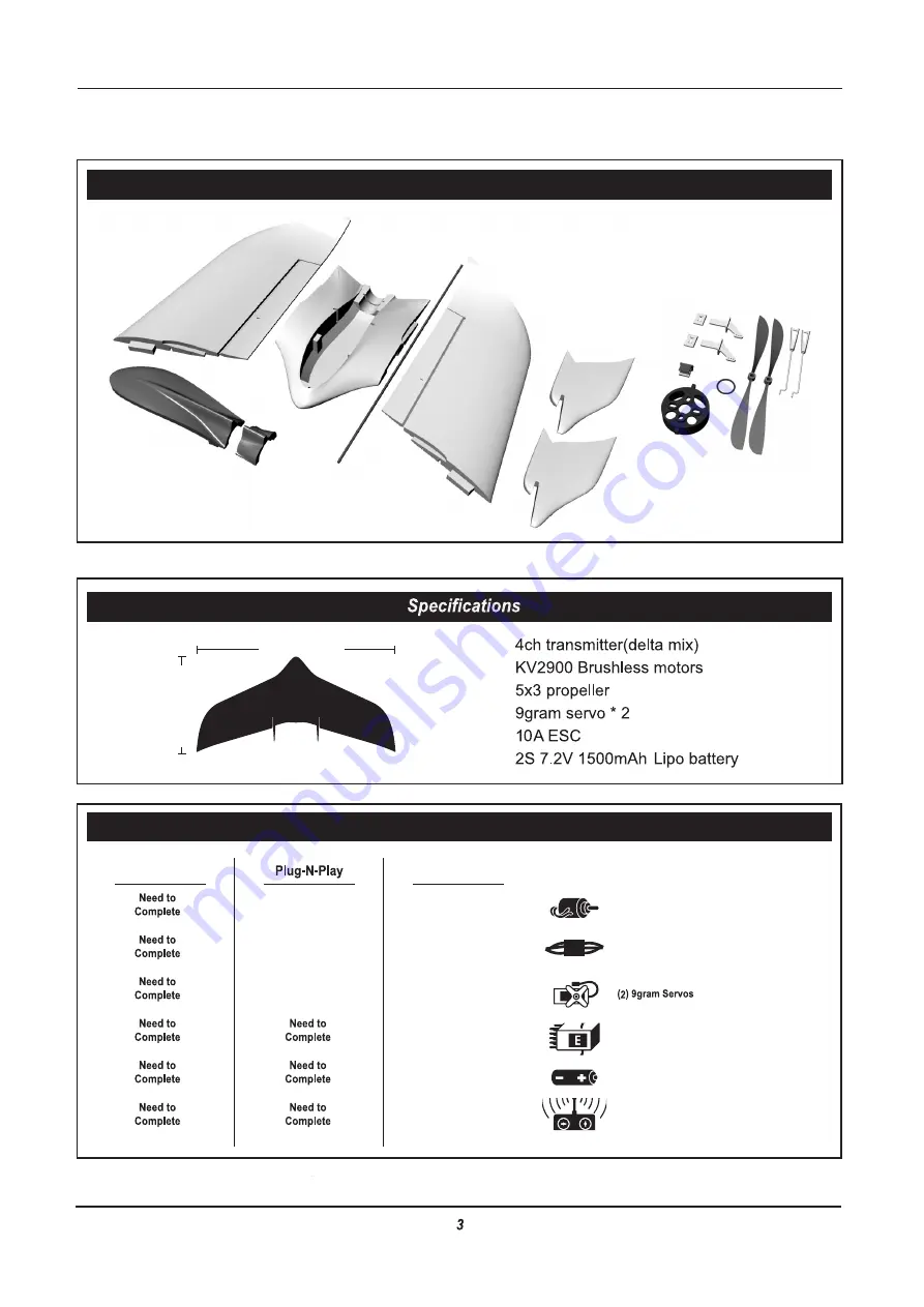 HobbyKing wing wing z-84 Скачать руководство пользователя страница 3