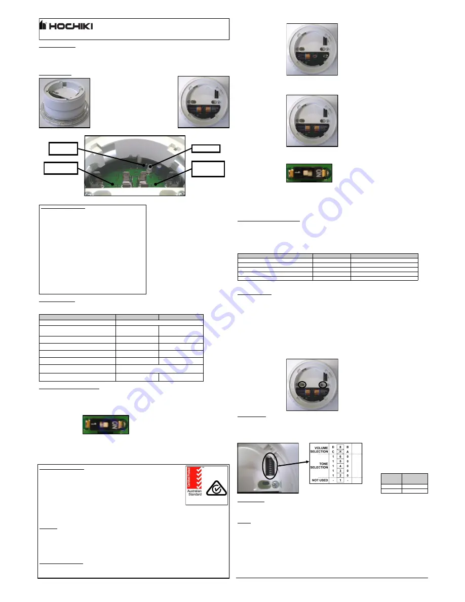 Hochiki RSM-BSB-AS Instruction Manual Download Page 1