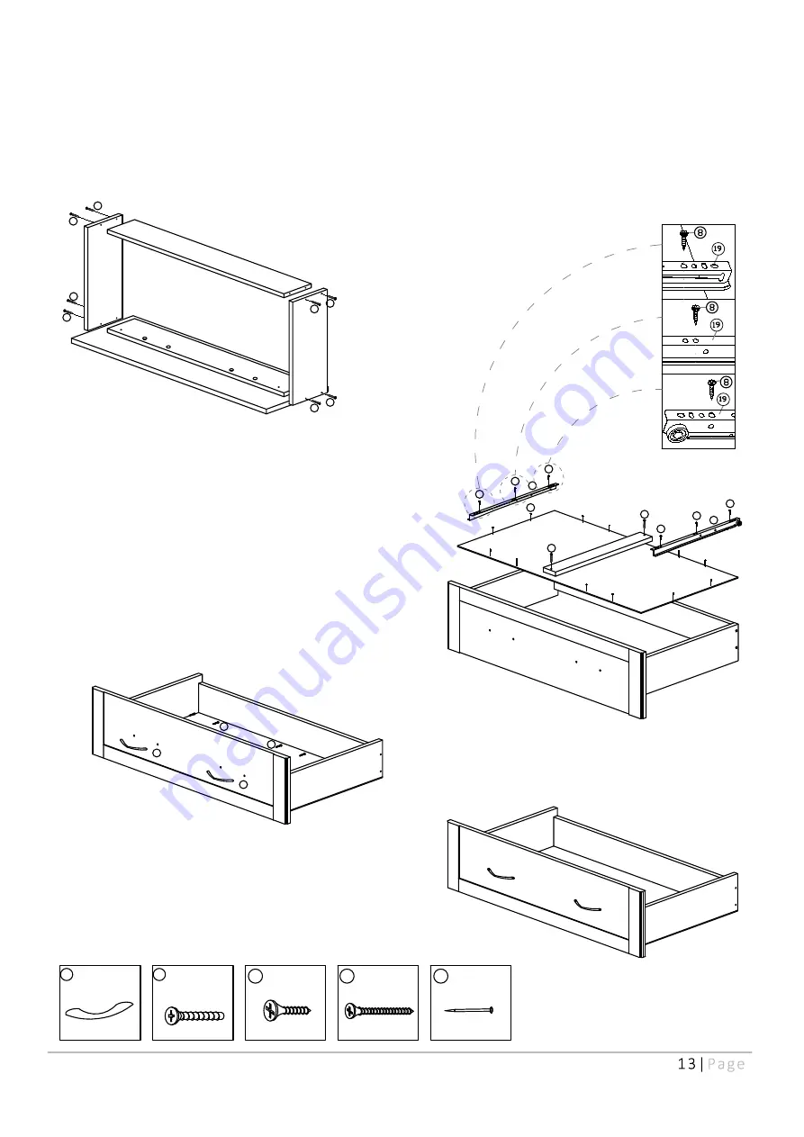 Hodedah HIF441-G Assembly Instructions Manual Download Page 13