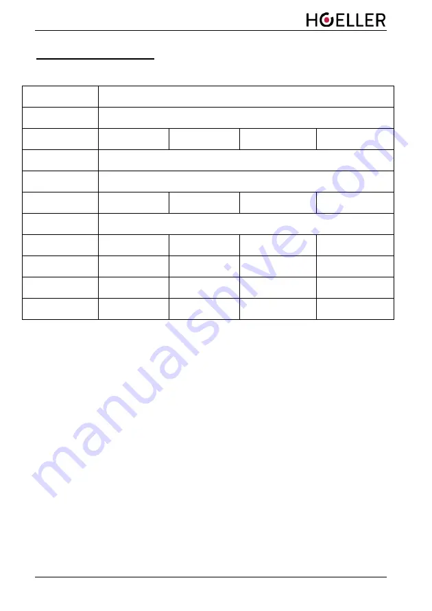 HOELLER Hot Well GN1 User Manual Download Page 8