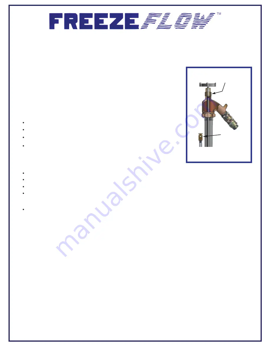 Hoeptner Freeze Flow Sanitary Yard Hydrant Installation Instructions Download Page 2