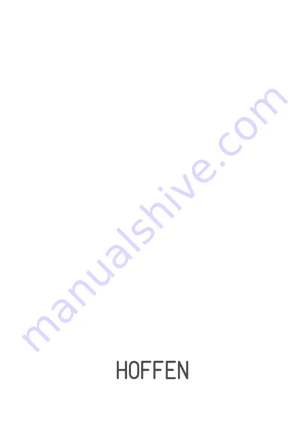 HOFFEN 183/20 Instruction Manual Download Page 36