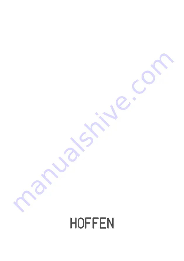 HOFFEN A500LW09 Instruction Manual Download Page 32