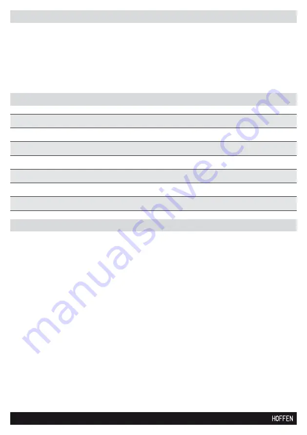 HOFFEN AF-9358 Instruction Manual Download Page 20