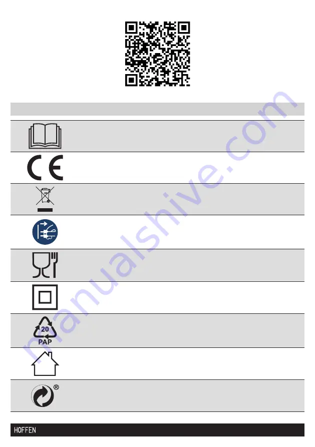 HOFFEN FB-9008 Instruction Manual Download Page 23