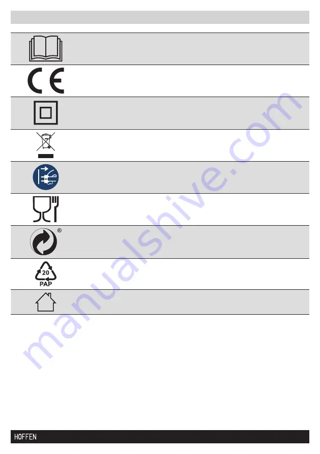 HOFFEN FD-9528 Instruction Manual Download Page 25