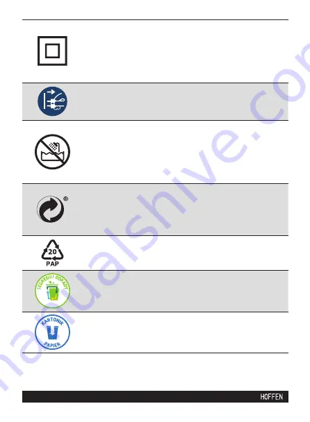 HOFFEN HC-1029 Instruction Manual Download Page 22