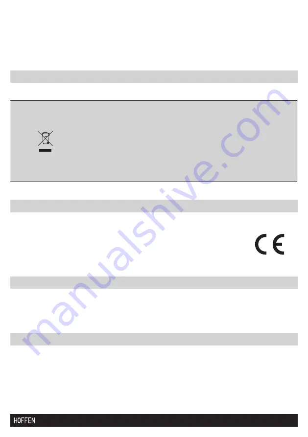 HOFFEN SMB177ZSB-P Instruction Manual Download Page 21