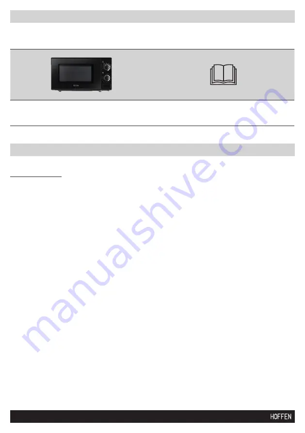 HOFFEN SMB177ZSB-P Instruction Manual Download Page 34