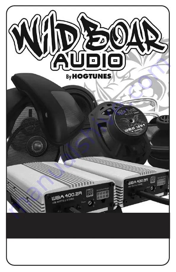 Hogtunes Wild Boar Audio WBA 800.4SG KIT Скачать руководство пользователя страница 1