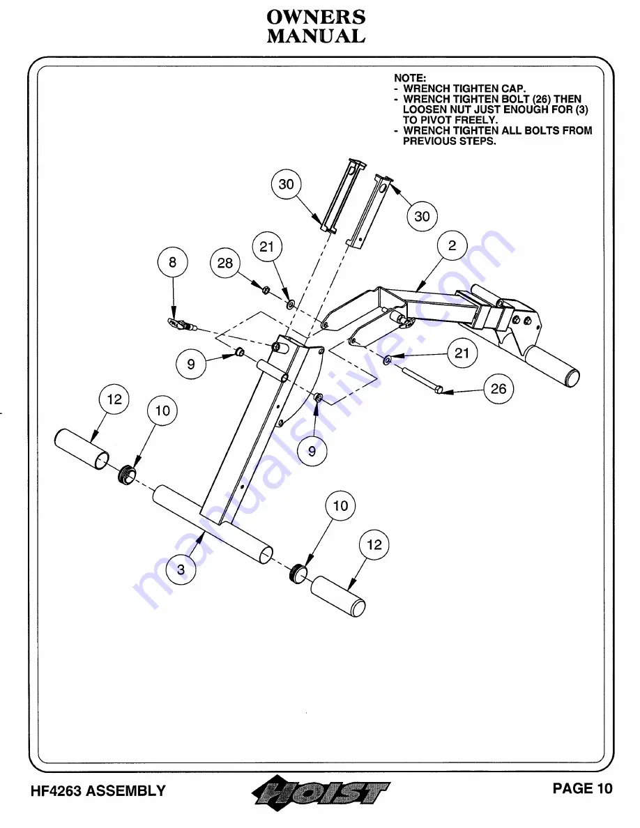 Hoist Fitness 0805-000 Owner'S Manual Download Page 11