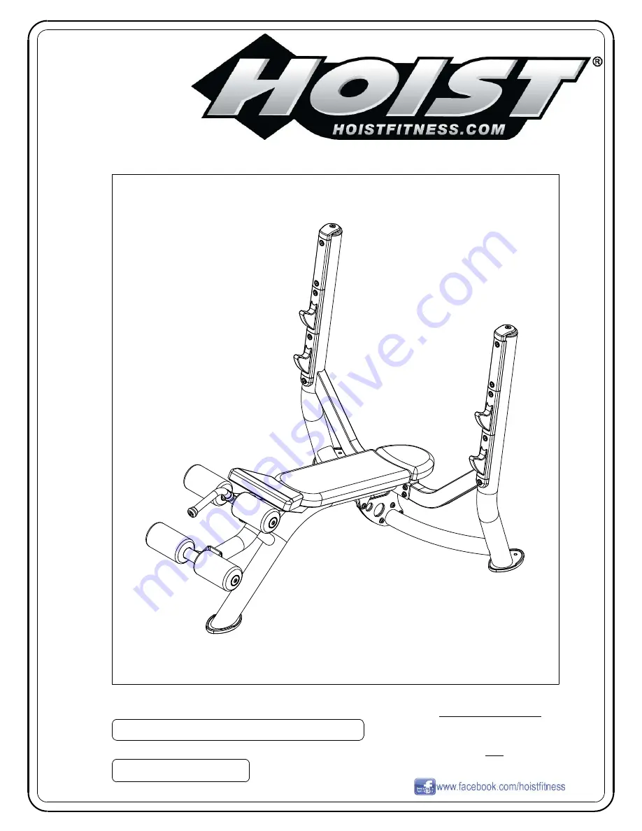 Hoist Fitness CF Commercial Freeweight CF-3177 Скачать руководство пользователя страница 1