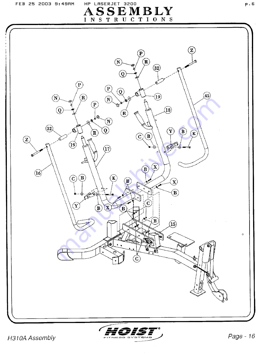 Hoist Fitness H310A Скачать руководство пользователя страница 16