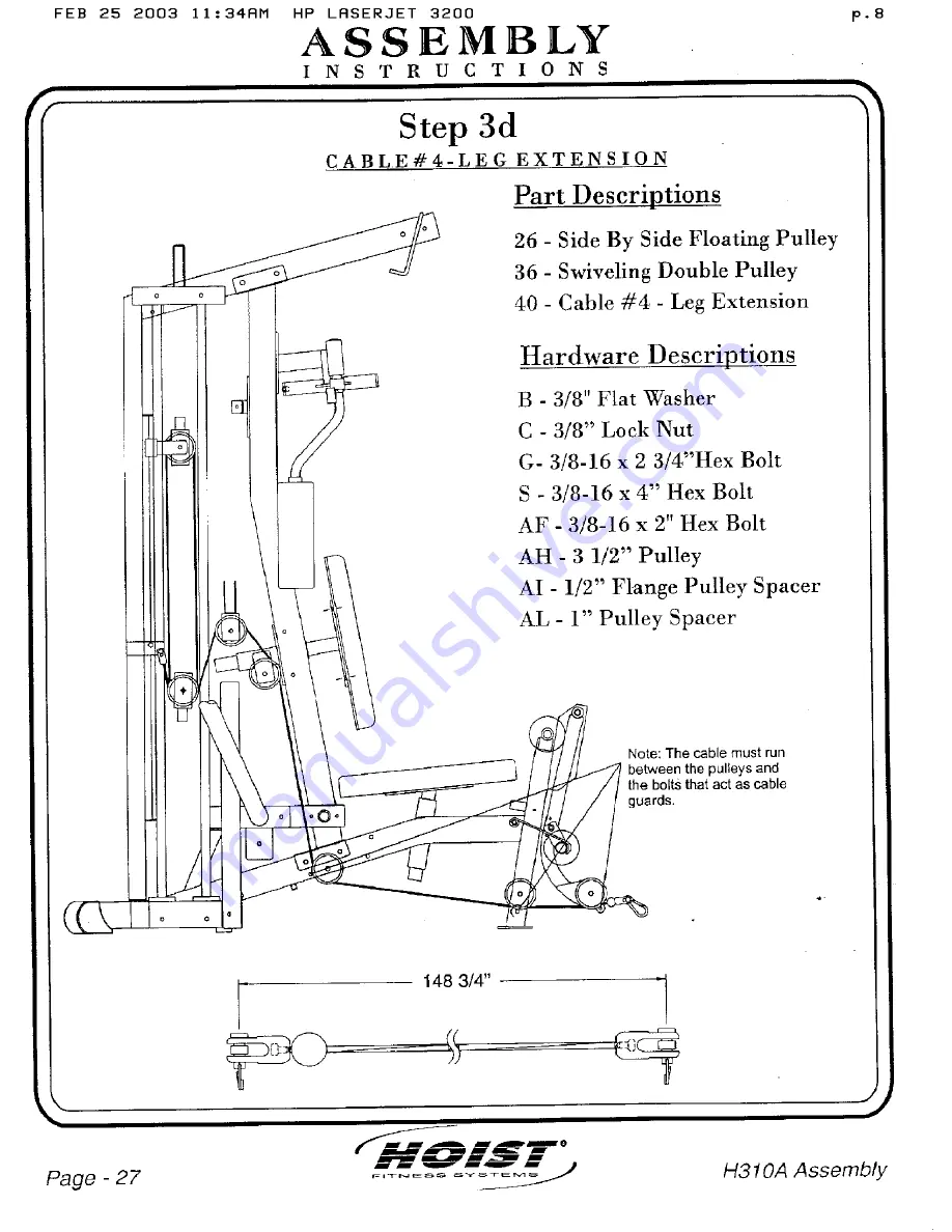 Hoist Fitness H310A Скачать руководство пользователя страница 26