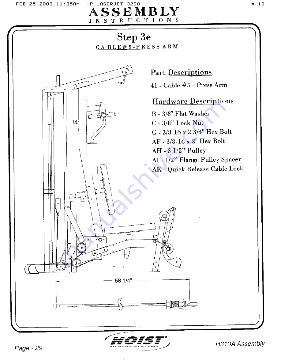 Hoist Fitness H310A Скачать руководство пользователя страница 28