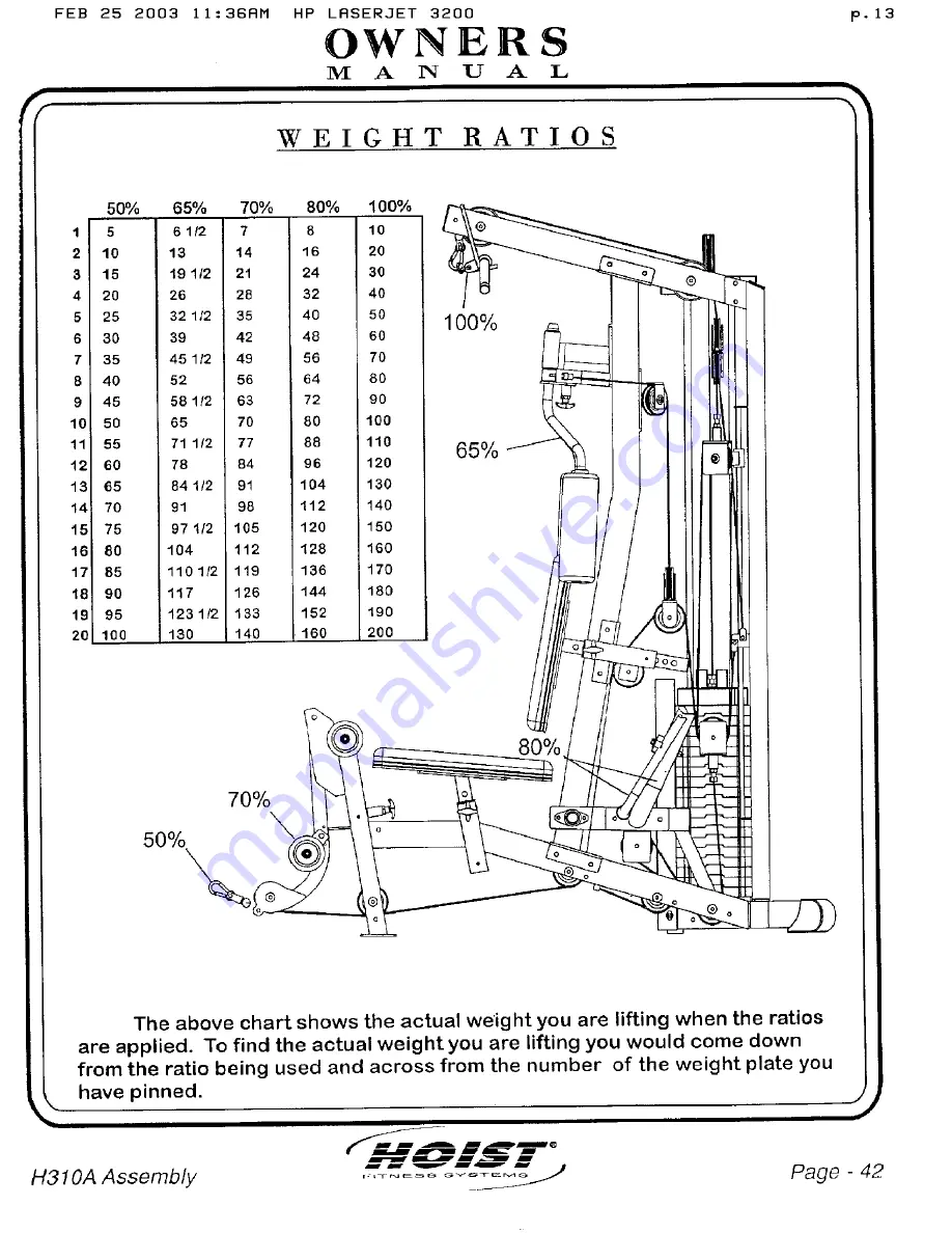 Hoist Fitness H310A Owner'S Manual Download Page 31