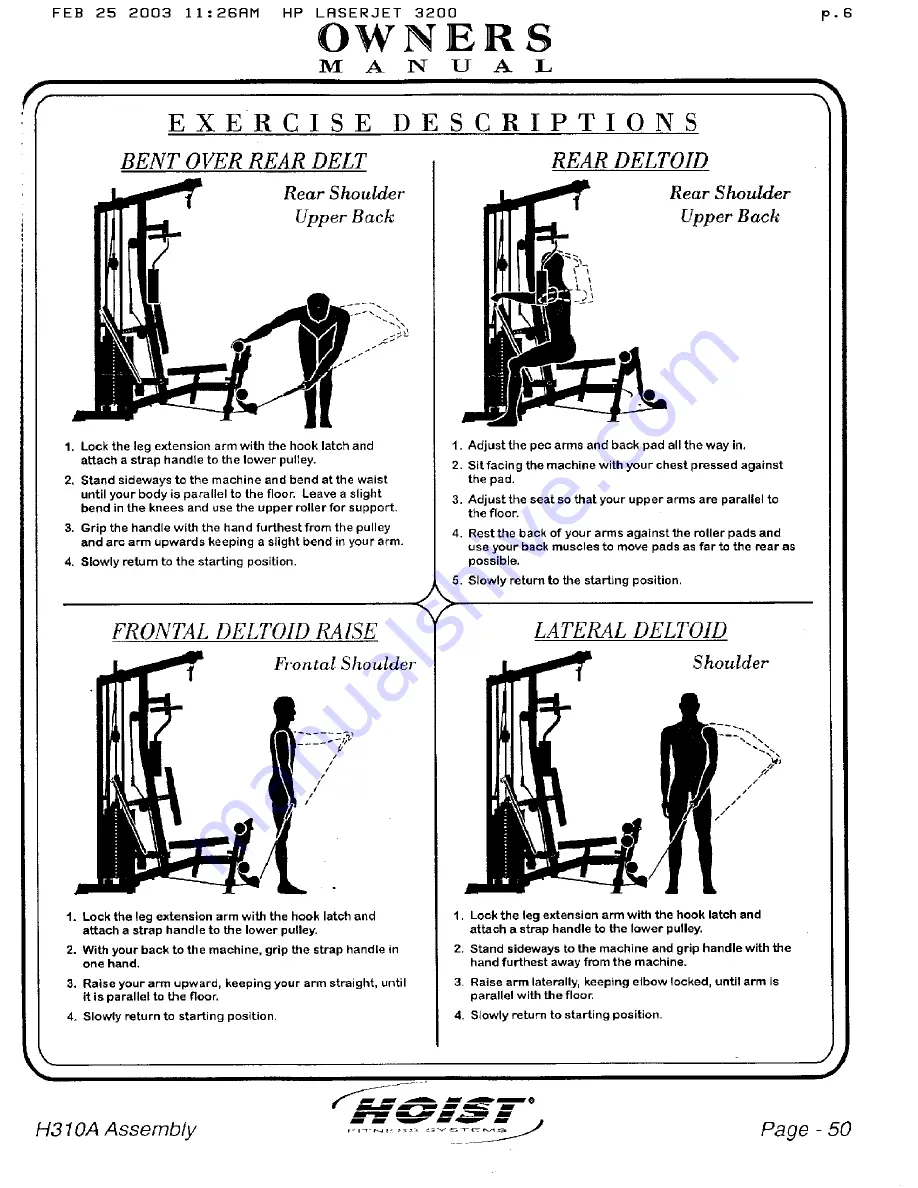 Hoist Fitness H310A Скачать руководство пользователя страница 45