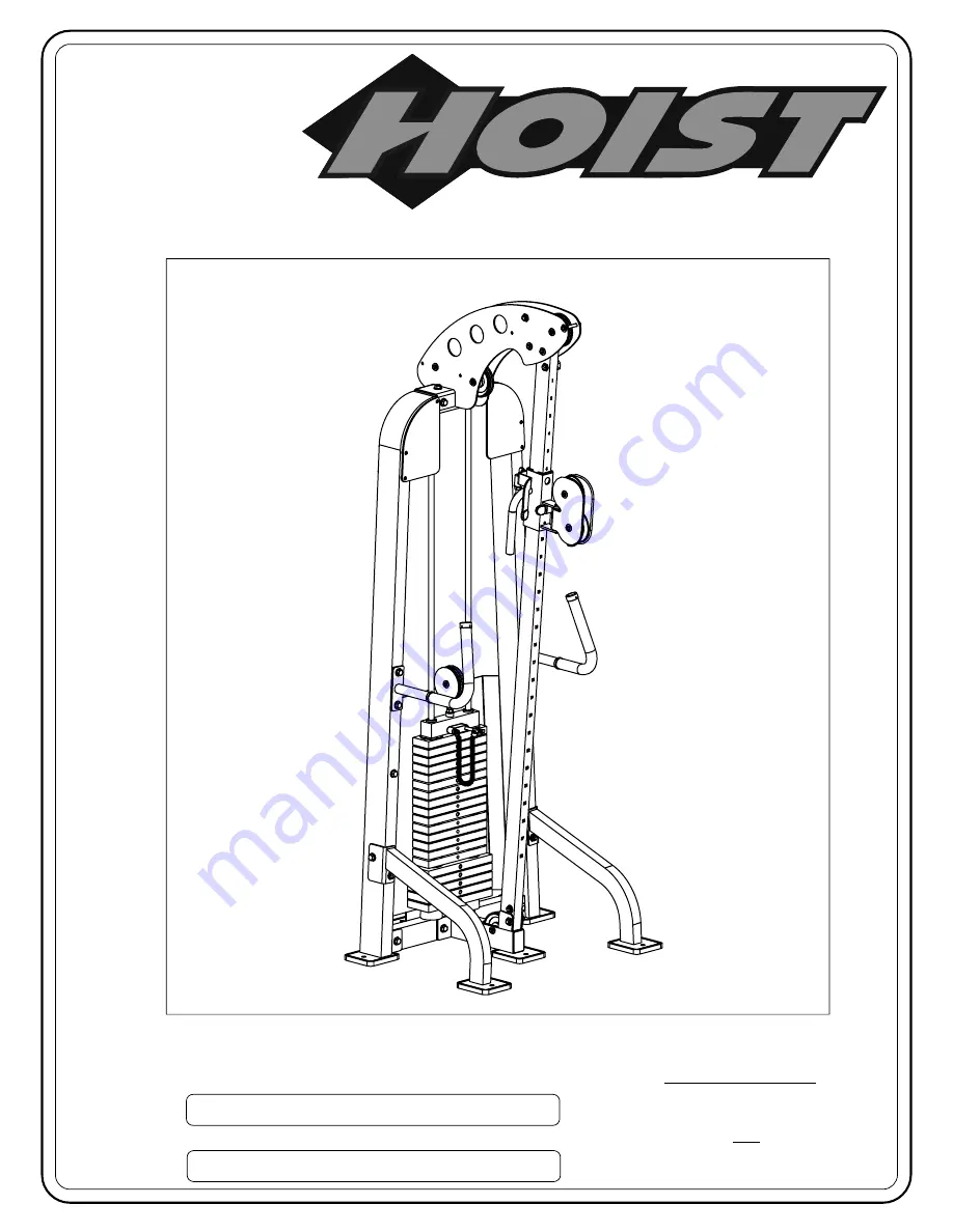 Hoist Fitness HI-LO PULLEY HS1175 Скачать руководство пользователя страница 1